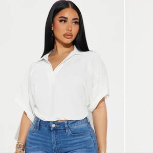 Fashion Nova White Blouse